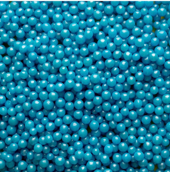 Sugar Pearls Blue Pearl Pearl Beads Edible Pearl Beads Candy Beads by DK DeleKtables
