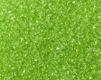 Green Lime Flavored Sugar ~ Sanding Sugar ~ Rimming Sugar ~ Cocktail Sugar ~ Dessert Sugar