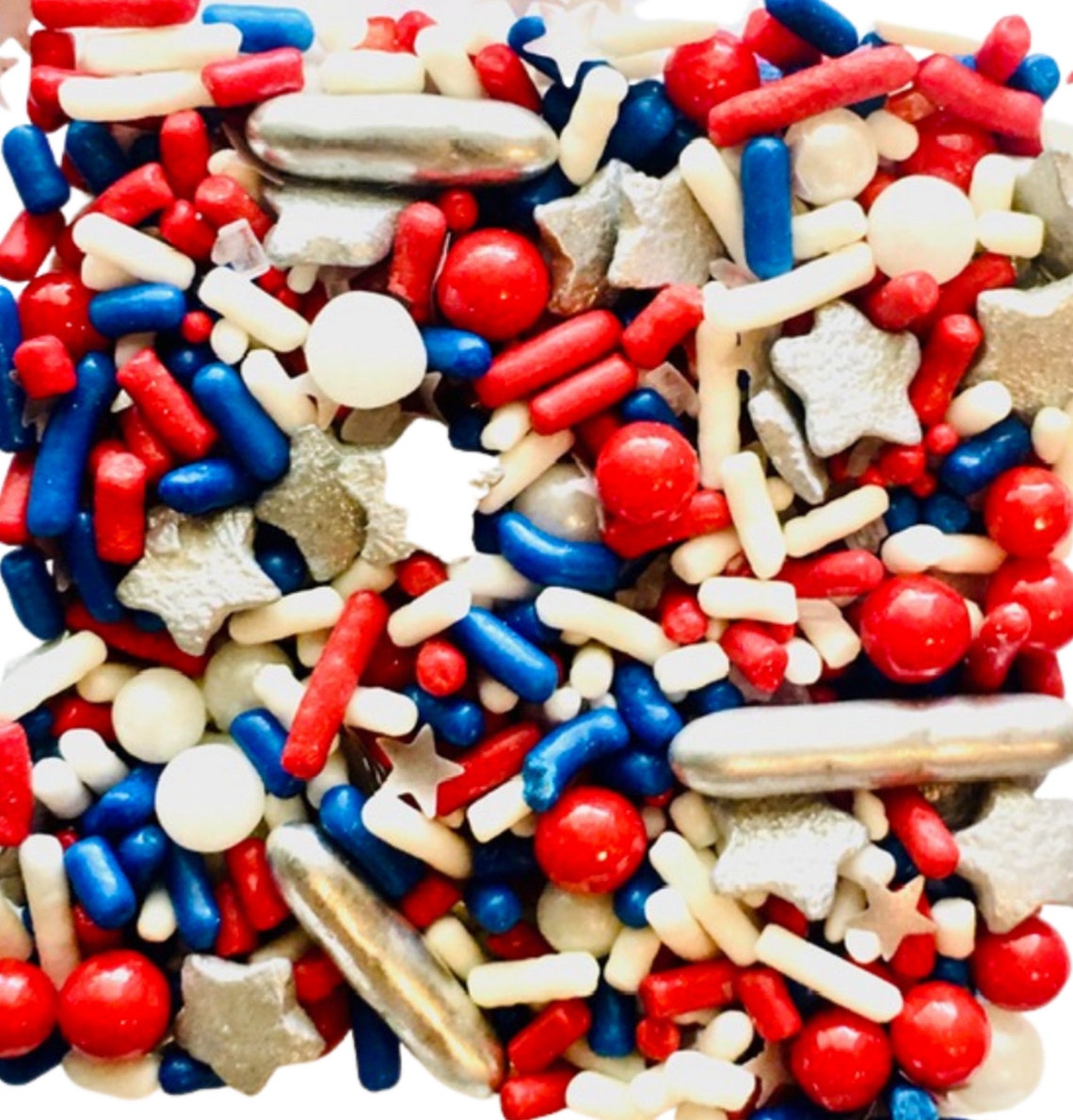Red White & Blue Sprinkles USA Dessert Sprinkles Etsy UK