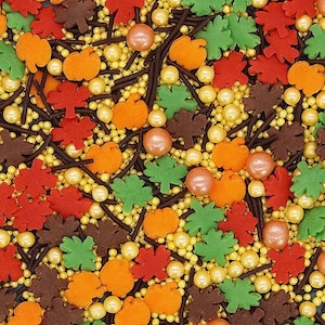Festa d&#39;autunno ~ Tutto naturale ~ Senza latticini ~ Granella vegana ~ Decorazioni per torte