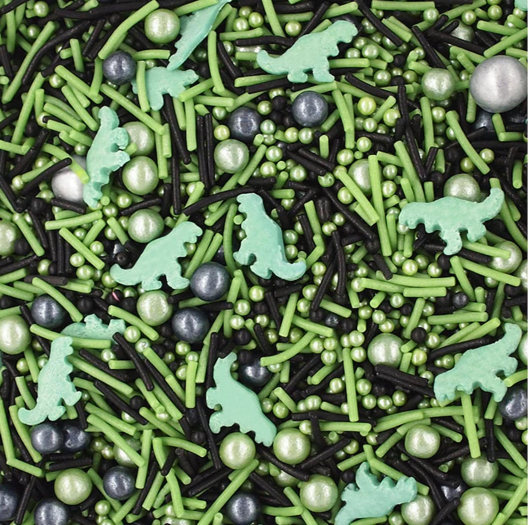 All Natural Sprinkles ~ Jurassic Forest ~ Dinosaur Sprinkles ~ Natural ...
