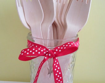 Wood Forks ~ Disposable Forks ~ Eco Friendly ~ Earth Friendly