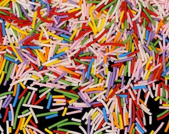 Chispas totalmente naturales ~ Rainbow Jimmies ~ Chispas arcoíris ~ Mezcla de chispas naturales ~ Sin frutos secos ~ Sin gluten ~ Veganas ~ Totalmente naturales