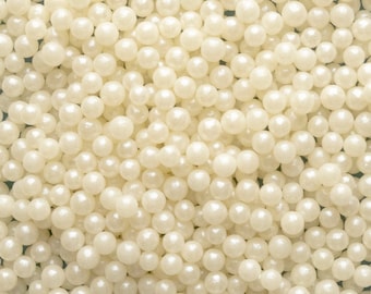 Sugar Pearls ~ White Pearl ~ Pearl Beads ~ Edible Pearl Beads ~ Candy Beads