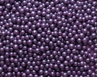 Sugar Pearls ~ Purple Pearl ~ Pearl Beads ~ Edible Pearl Beads ~ Candy Beads