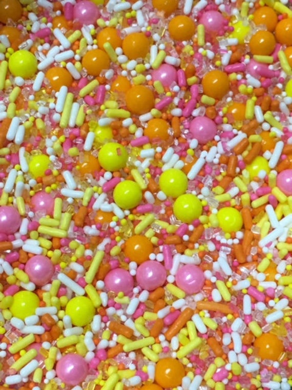 Items similar to Pink Orange Yellow Citrus Sunrise Sprinkles