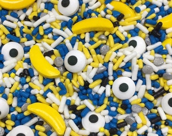 Bello ~ Yellow & Blue Sprinkles ~ Banana Sprinkles ~ Eye Candy ~ Cupcake Sprinkles