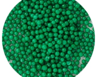 Nonpareils ~ Green Nonpariels ~ Tiny Ball Sprinkles ~ Green Sprinkles