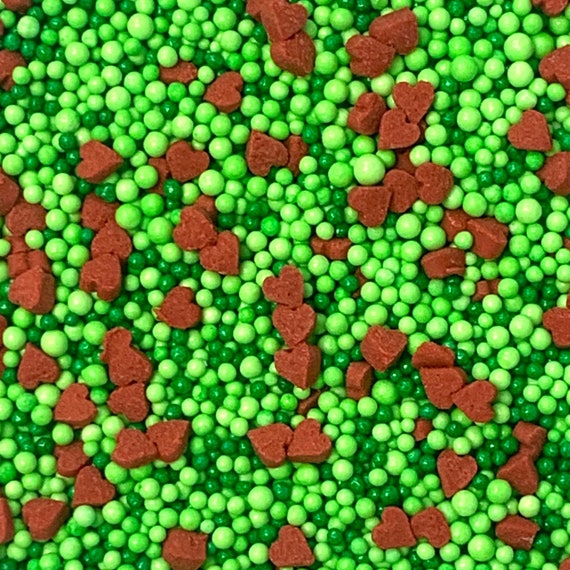 Christmas Nonpareils ~ Heart Nonpareils ~ Cupcake Sprinkles ~ Nonpareils Sprinkles Il_570xn