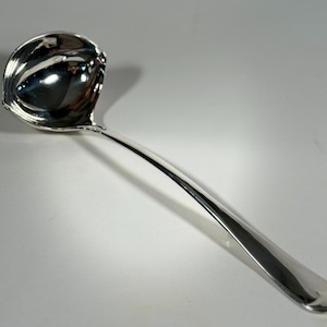 Vintage Leonard Silverplate Ladle | Double Spout Gravy Sauce Spoon | Elegant Servingware