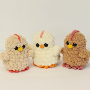 Virkningsmönster för plysch kyckling – nybörjare Amigurumi Farm Animal PDF