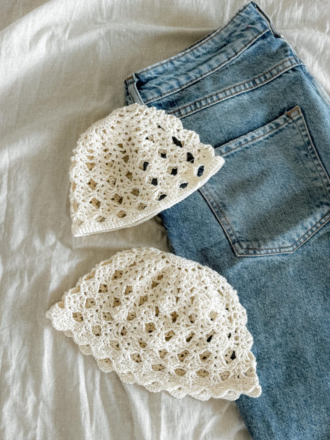 Lace Crochet Hat Pattern PDF | Summer Fan Crochet Beanie | Cotton Sun ...