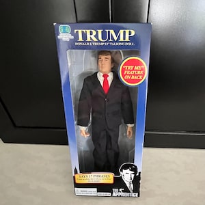 Donald Trump Talking Doll The Apprentice 2004 Trump doll MAGA political toy