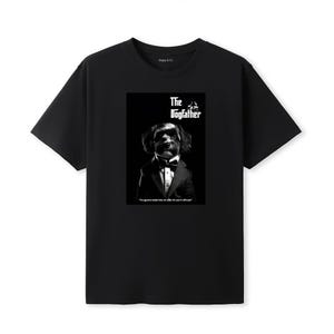 Camiseta negra con estampado de perro Jackapoo / 3 diseños artísticos únicos / Regalo para amantes de los perros (hombres y mujeres)