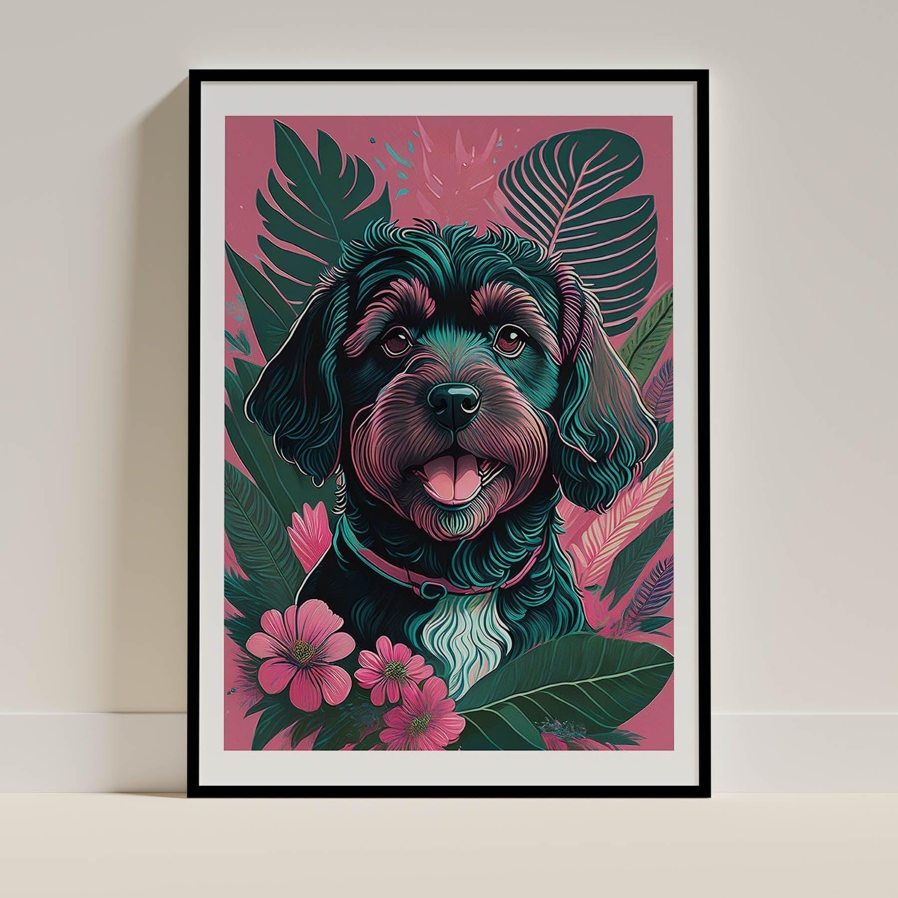 Cockapoo Design Cockapoo Dog Art Print Unframed | 4 Unique Designs | Wall Art Gift for ...