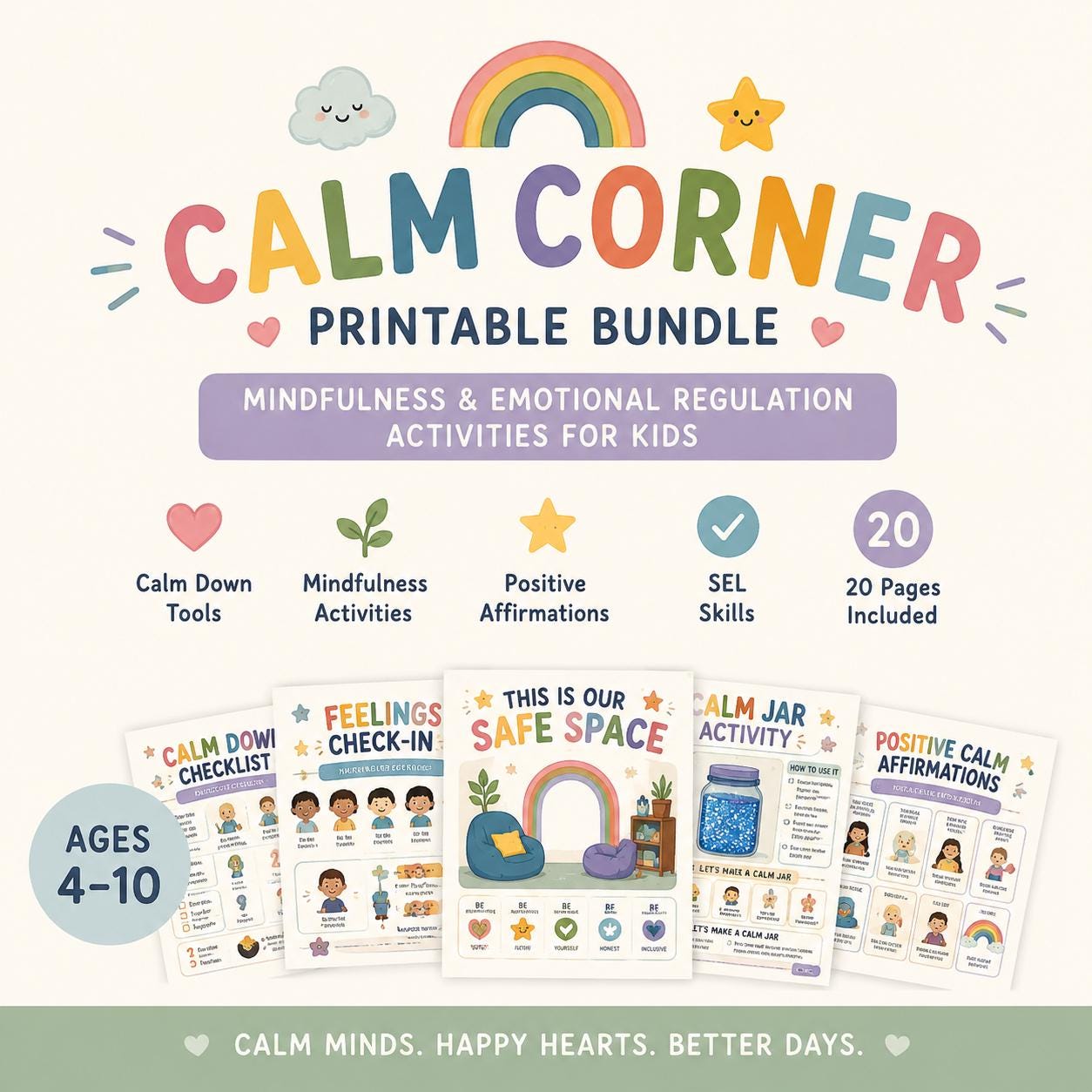 Calm Corner Bundle for Kids | Mindfulness & Emotional Regulation ...