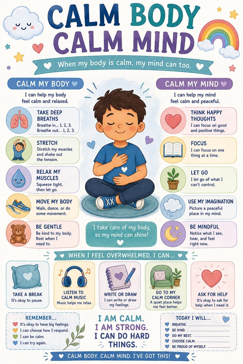 Calm Corner Bundle for Kids | Mindfulness & Emotional Regulation ...