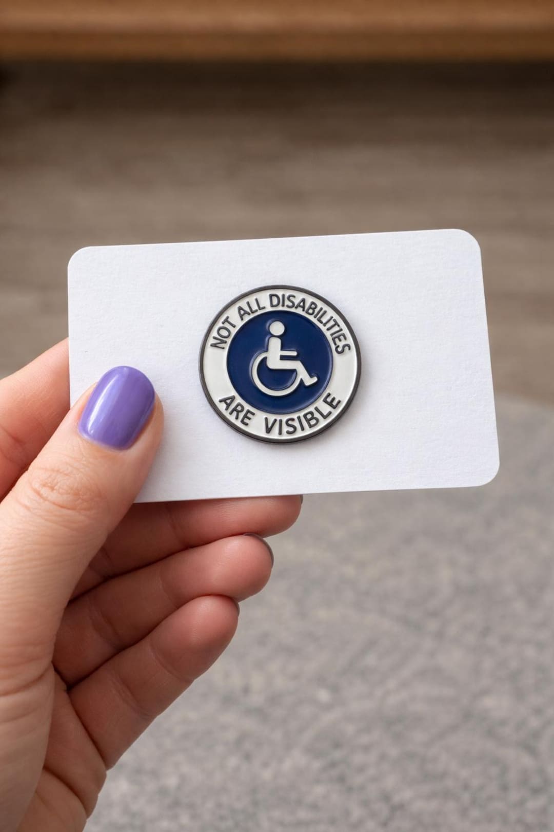 Disability Pin Not All Disabilities Are Visible Enamel Pin – Invisible Disability ...