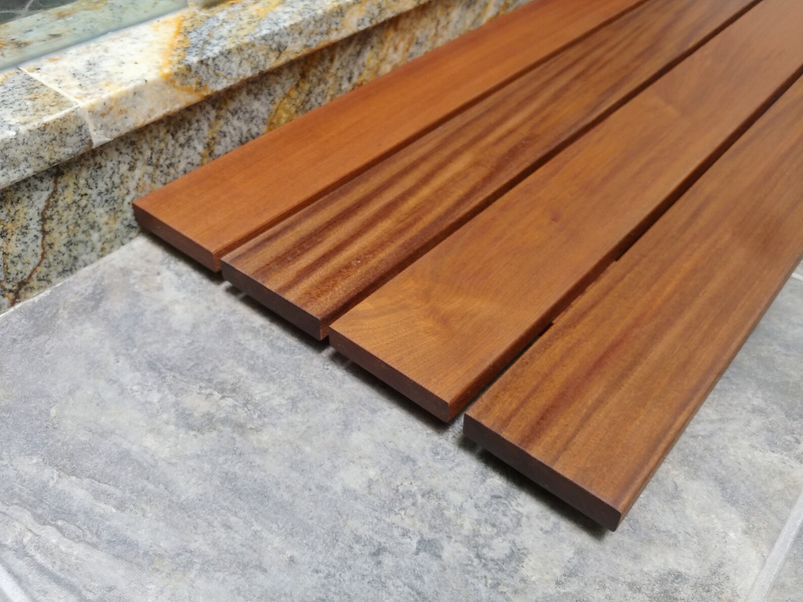 Ipe Wood Floor Mat Wide Slat Etsy