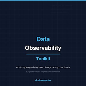 Toolkit per l'osservabilità dei dati / Monitoraggio della pipeline Rilevamento della deriva di aggiornamento Modelli SQL / PDF