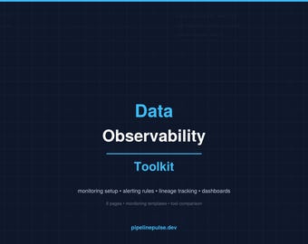 Boîte à outils pour l'observabilité des données | Modèles SQL de détection de dérive de fraîcheur de surveillance de pipeline | PDF