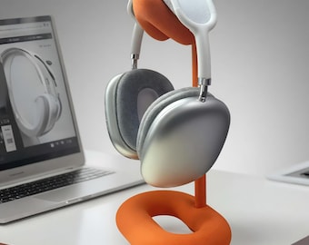 1pc Over-Ear Resin Headphone Stand - Universal Desktop Holder for Headphones