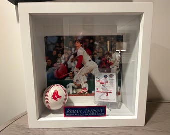 Roman Anthony Rookie Card Display | Boston Red Sox Debut Memorabilia Shadow Box