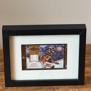 Champ Bailey Framed Patch Card /25 Denver Broncos | NFL Wall Art | Sports Memorabilia Display | Football Gift Idea