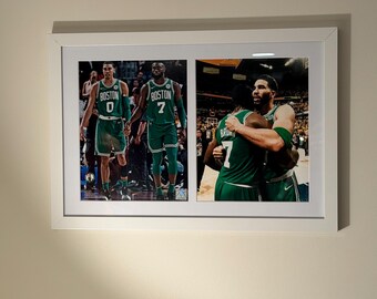 Boston Celtics Jayson Tatum & Jaylen Brown Framed 8x10 Photo Display – NBA Wall Art