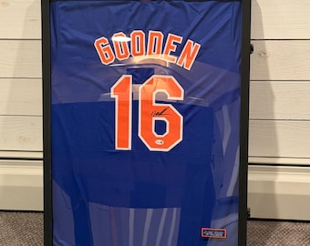 Dwight Gooden Signed Framed New York Mets Jersey – JSA Authenticated – MLB Memorabilia Display