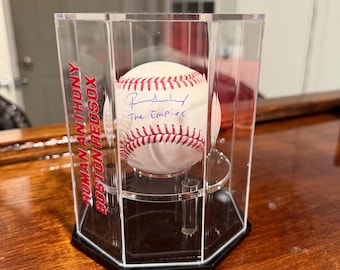 Roman Anthony Signed Baseball “The Empire” Inscription Red Sox Autographed MLB Ball Fanatics Certified