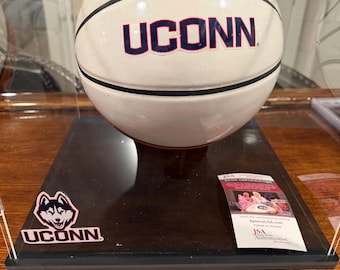 Tristen Newton Signed UConn Basketball w/ Display Case – JSA Authenticated Huskies Memorabilia