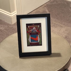 Chop Robinson Nike Swoosh Patch Rookie Card /5 – Framed Football Card Display – Miami Dolphins Collectible Wall Art