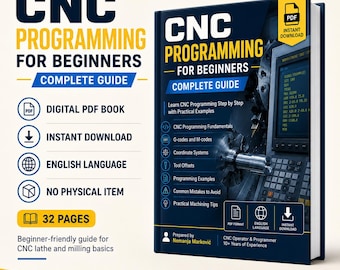 CNC Programming for Beginners | Lathe & Milling Basics (Digital PDF)