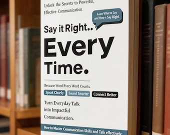 Mów to poprawnie za każdym razem Dowiedz się, co mówić i jak to robić poprawnie, ponieważ każde słowo się liczy. Książka w miękkiej oprawie w języku angielskim.