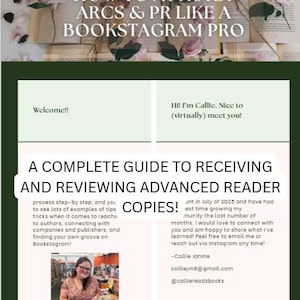 ARC Guide for Book Bloggers & BookTok Creators | Digital Download | Instant Access