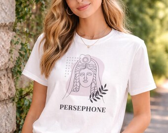 Persephone Göttin Portrait T-Shirt | Griechische Mythologie Tee
