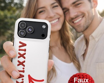 Personalisierte Lederhülle mit römischer Ziffer und Datum - Jahrestagsgeschenk, Geburtstagsgeschenk, Valentinstag