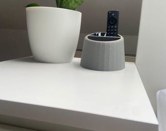 Remote Control Holder STL - Modern Organizer for Nightstand & Desk - 3D Print File - Digital Download - Textured Remote Holder