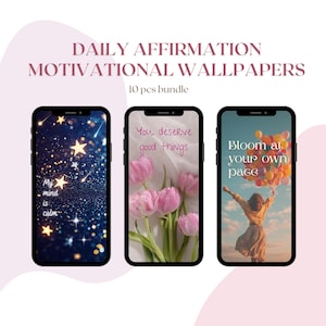 Daily Affirmation Wallpapers, Motivational Lock Screen for iPhone ...