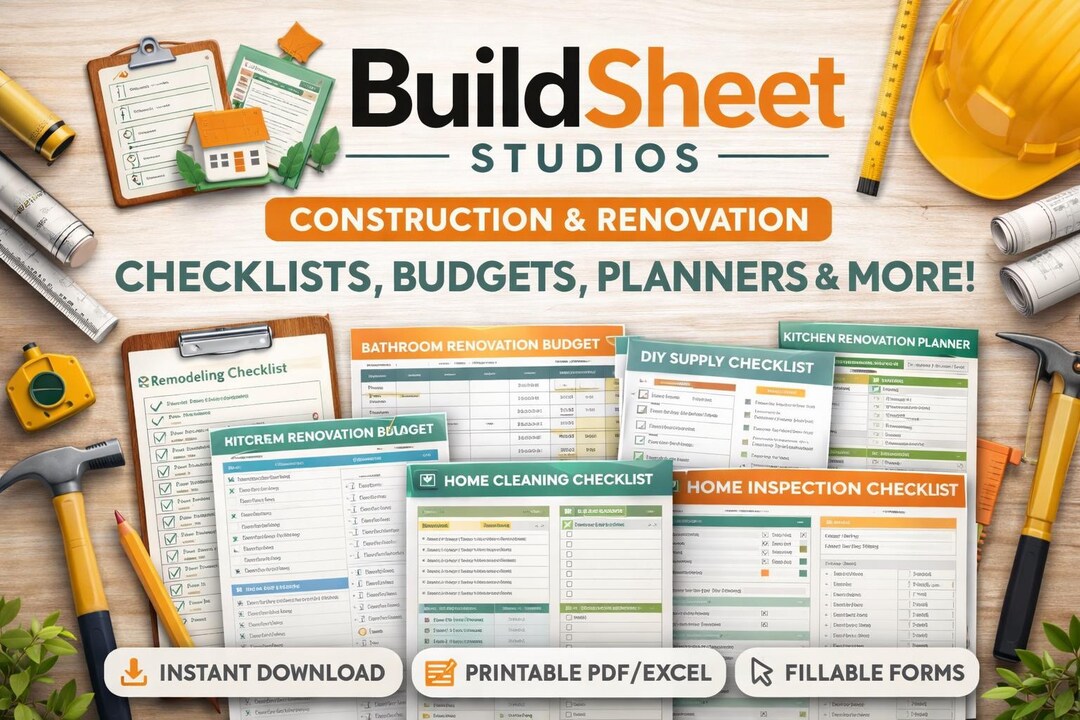New Construction Home Buyer Checklist AND Annual Home Maintenance ...