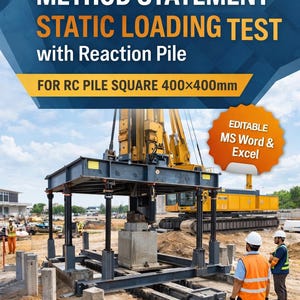 Method Statement Static Loading Test with Reaction Pile for RC 400 (Editable)