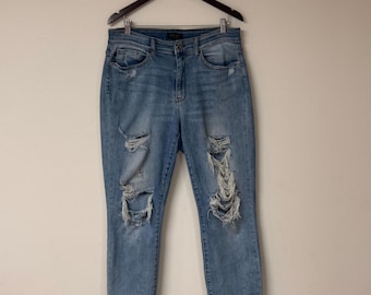 Jeans de mujer talla 16w estilo boyfriend - Judy Blue, jeans rasgados