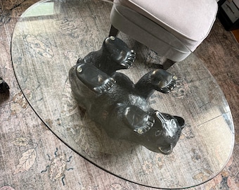 Mesa de centro Black Bear de los años 70, muy rara.