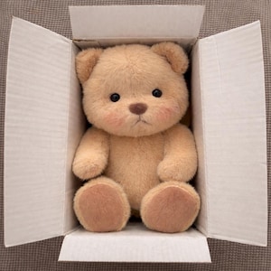 Brown Teddy Bear 33 cm Hug - Handmade Stuffed Brown Bear, Build-a-bear plush, Soft Cuddle Toy