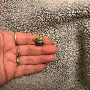 Hand painted miniature toy alien for dolls house 1/12th scale