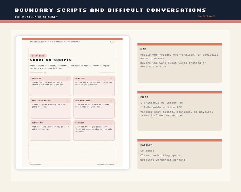 Grensscripts voor moeilijke gesprekken | Tekst-, werk- en familiescripts pdf | Opmerkelijk: afbeelding 6