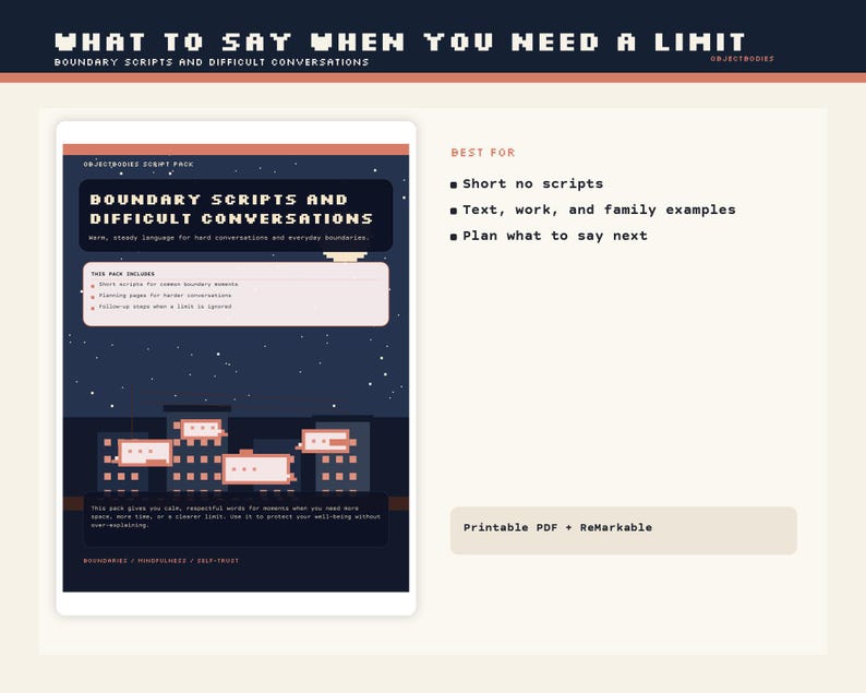Grensscripts voor moeilijke gesprekken | Tekst-, werk- en familiescripts pdf | Opmerkelijk: afbeelding 1