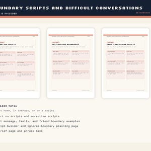 Grensscripts voor moeilijke gesprekken | Tekst-, werk- en familiescripts pdf | Opmerkelijk: afbeelding 2