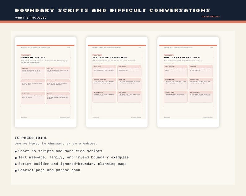 Grensscripts voor moeilijke gesprekken | Tekst-, werk- en familiescripts pdf | Opmerkelijk: afbeelding 2